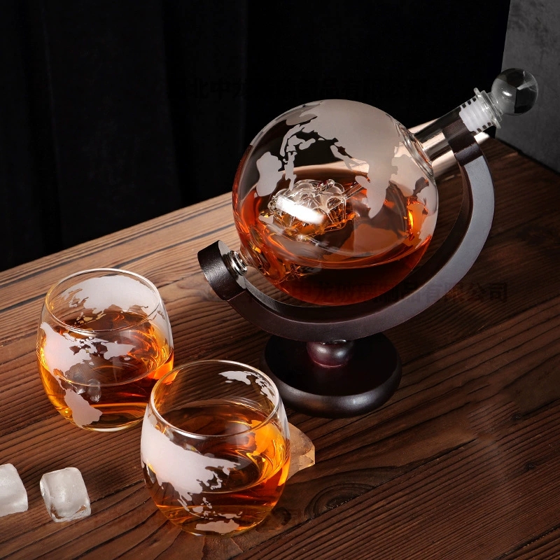 Decanter Globe Set - 1L Creative Globe Decanter Set with