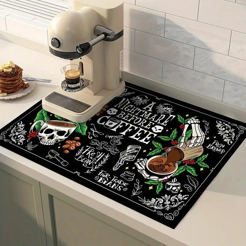 Coffee Mat Absorbent Mat Kitch - Bar Mat Rubber ulasan dan harga