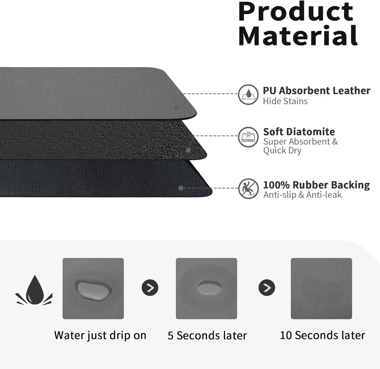 Kitchen Accessories Absorbent  - Bar Mat Rubber ulasan dan harga