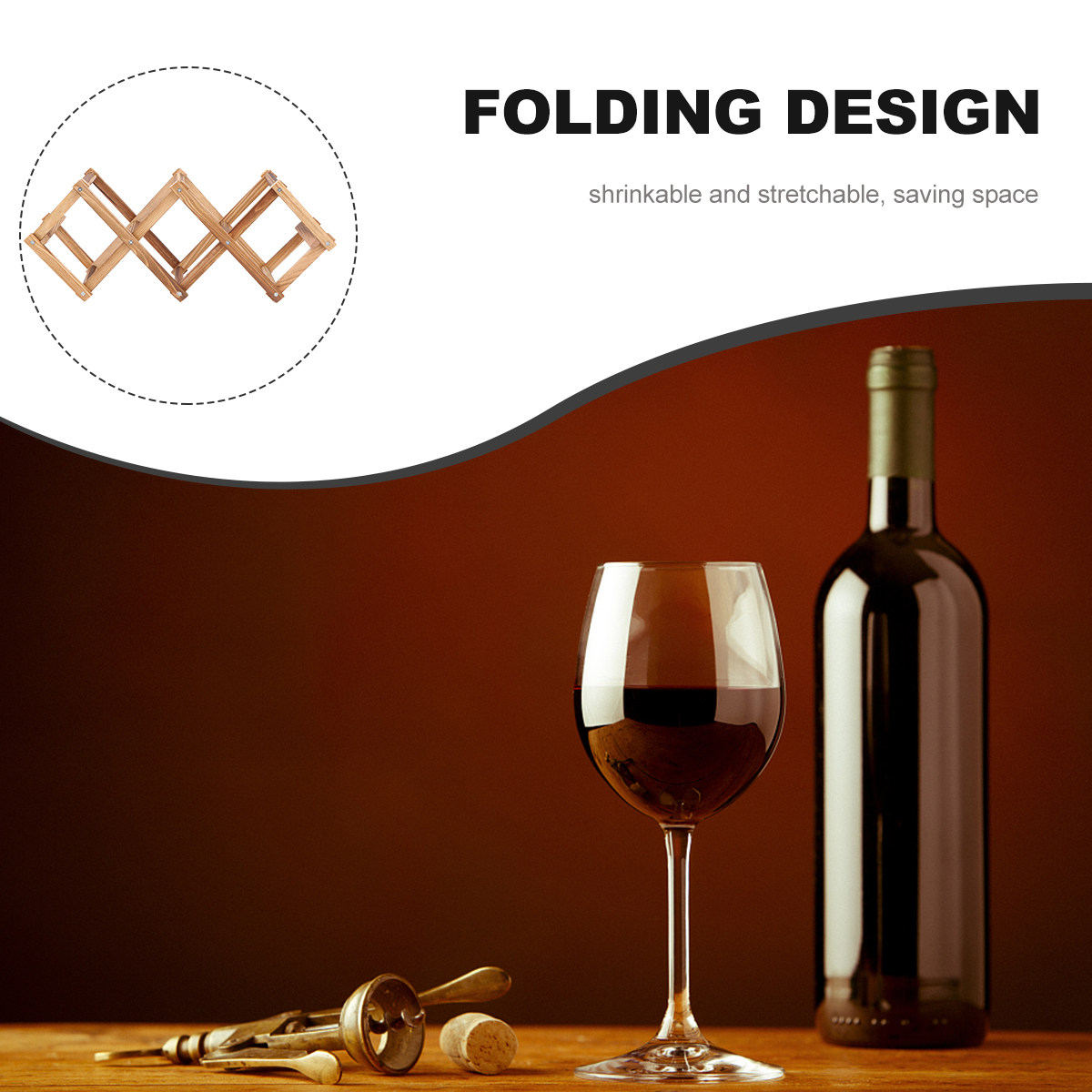 1Pcs Wooden Honeycomb Wine Dis - Home Bar Stand ulasan dan harga