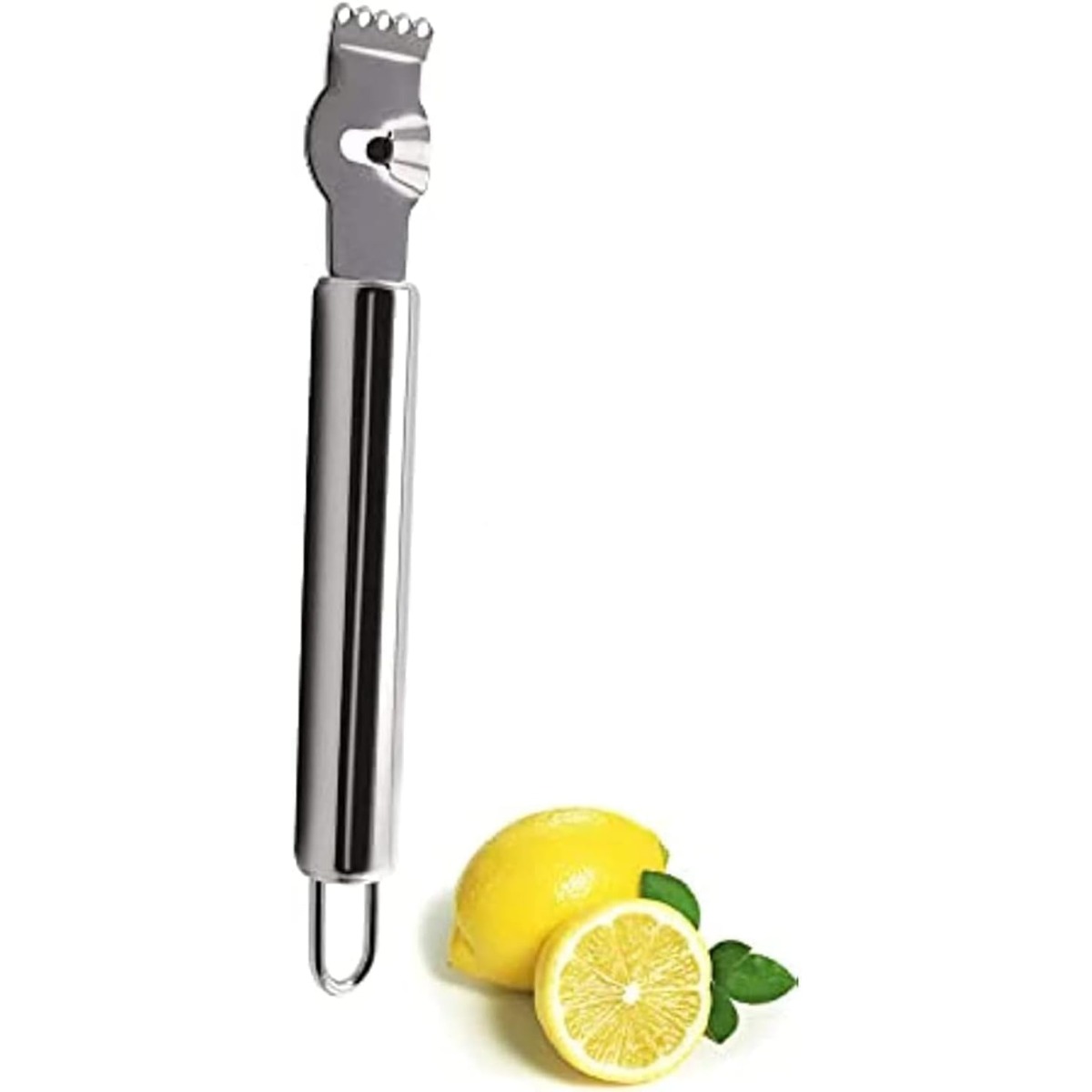 Silver Lemon Zester Tool/Corer - Peeler Channel Knife ulasan dan harga