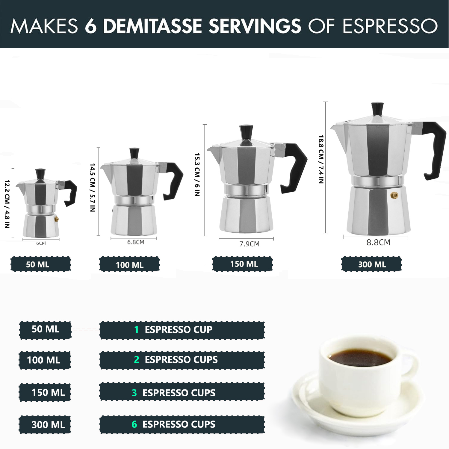 Classic Aluminum Moka Pot 50-3 - Home Barista ulasan dan harga
