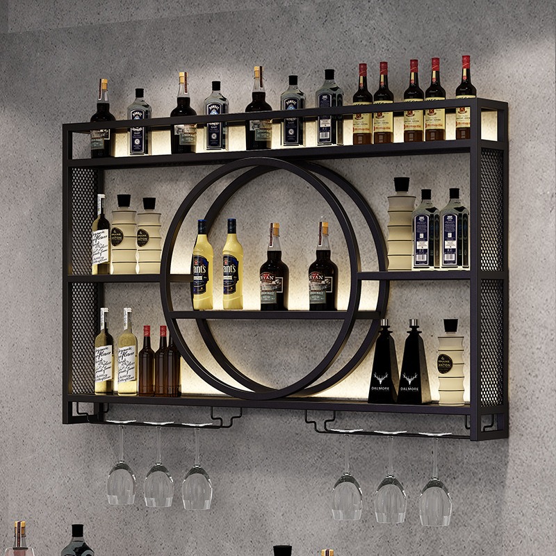 Bar wine rack wall-mounted win - Home Bar Stand ulasan dan harga