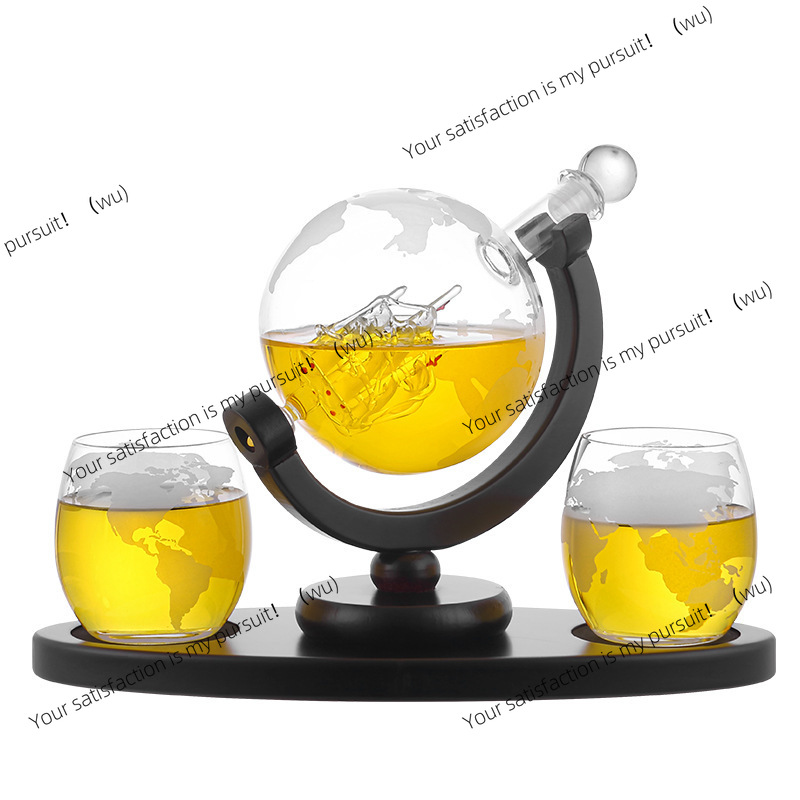 Whiskey Decanter Globe Set wit - Decanter Globe Set ulasan dan harga