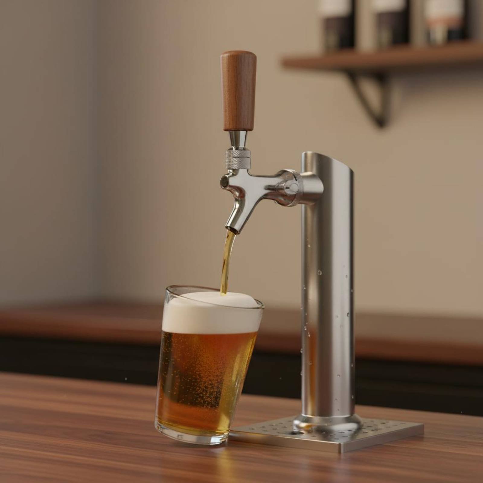 Short Wooden Beer Handle Solid - Home Bar Accessories ulasan dan harga