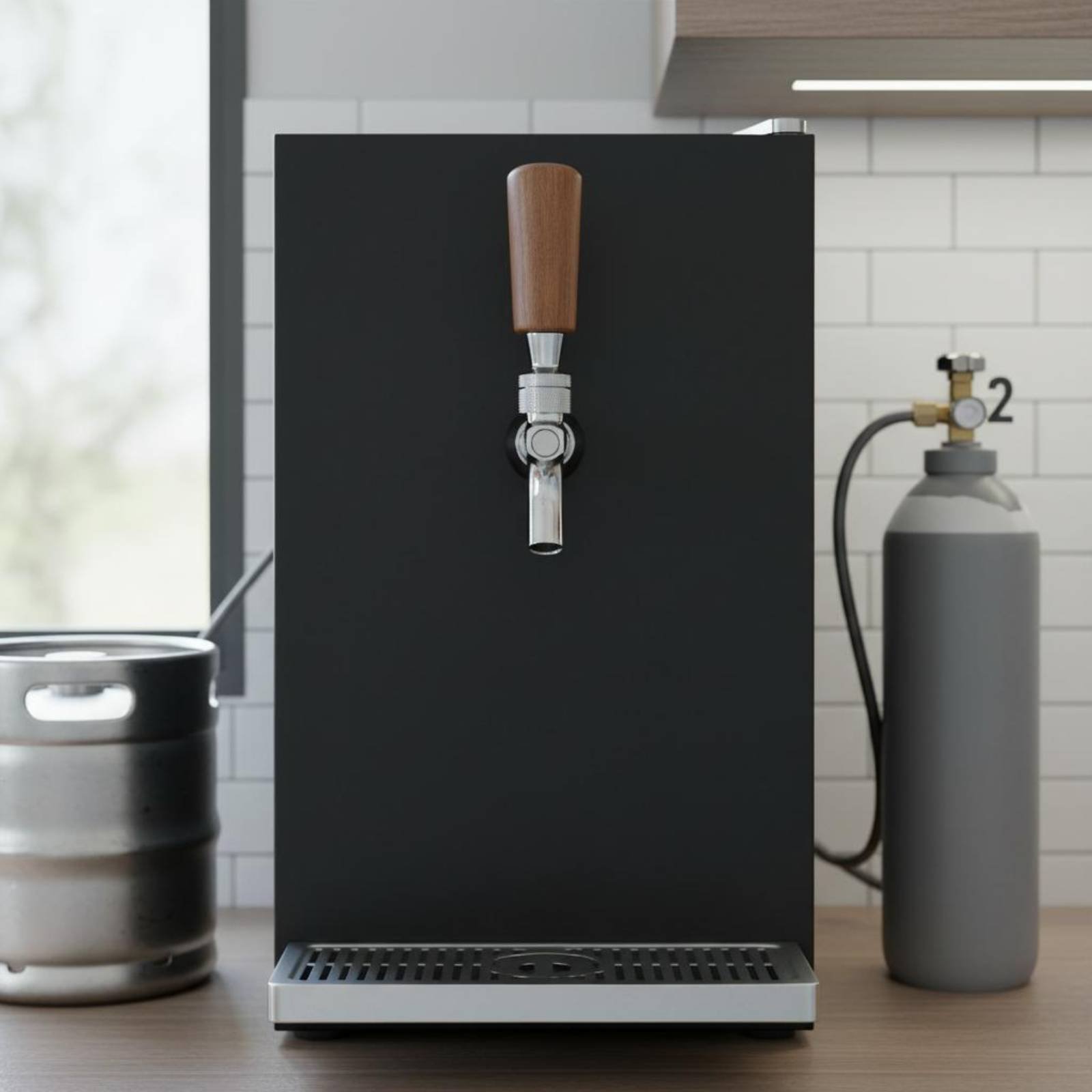 Short Wooden Beer Handle Solid - Home Bar Accessories ulasan dan harga